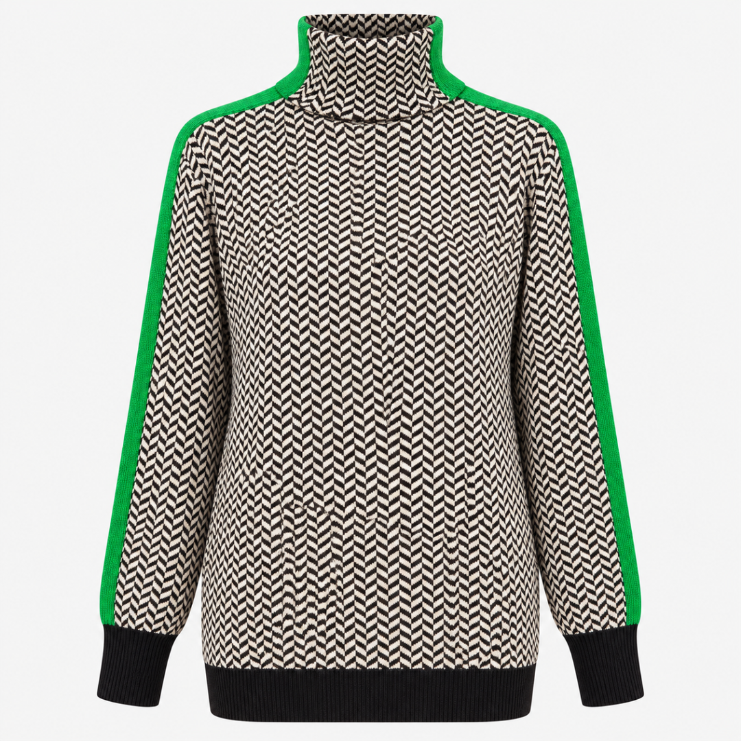 Women's roll neck knit jumper