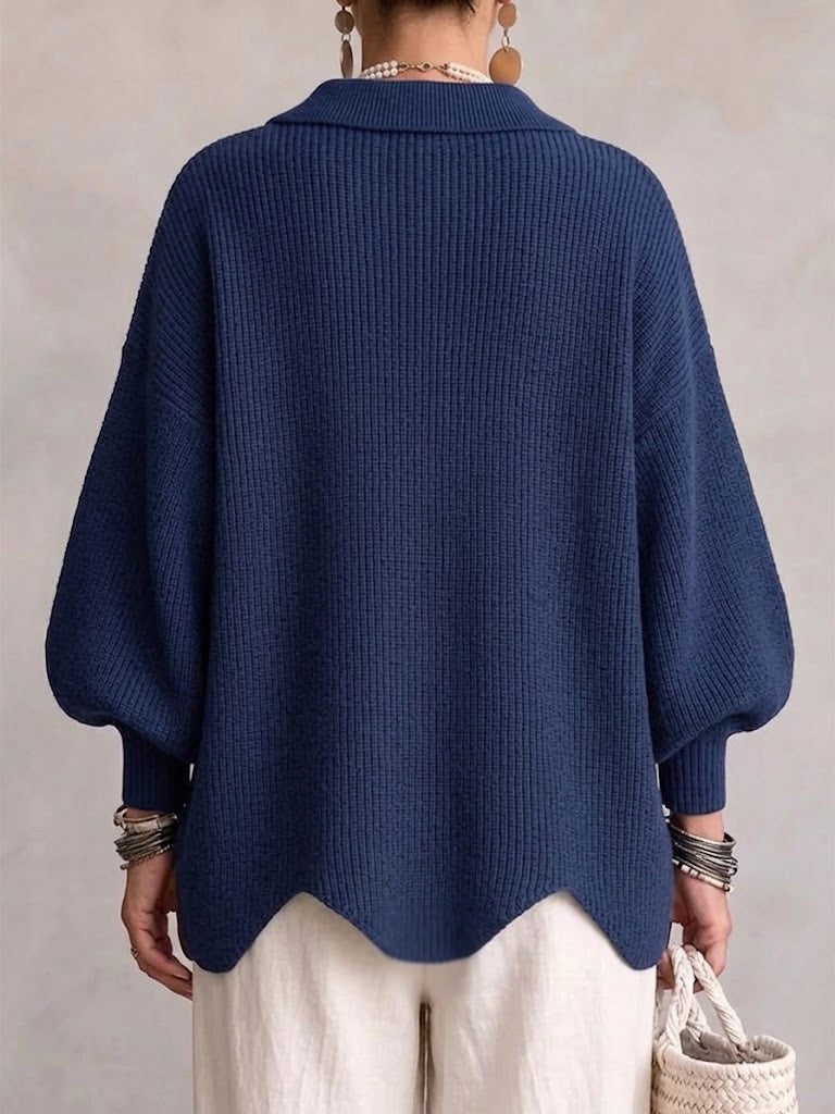 NOA | OVERSIZED CARDIGAN WITH LARGE GOLDEN BUTTONS