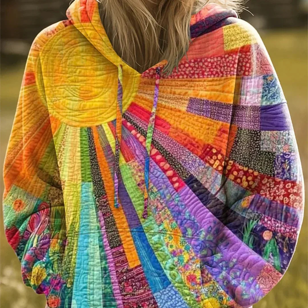 Alyssa Women's Patchwork Hoodie