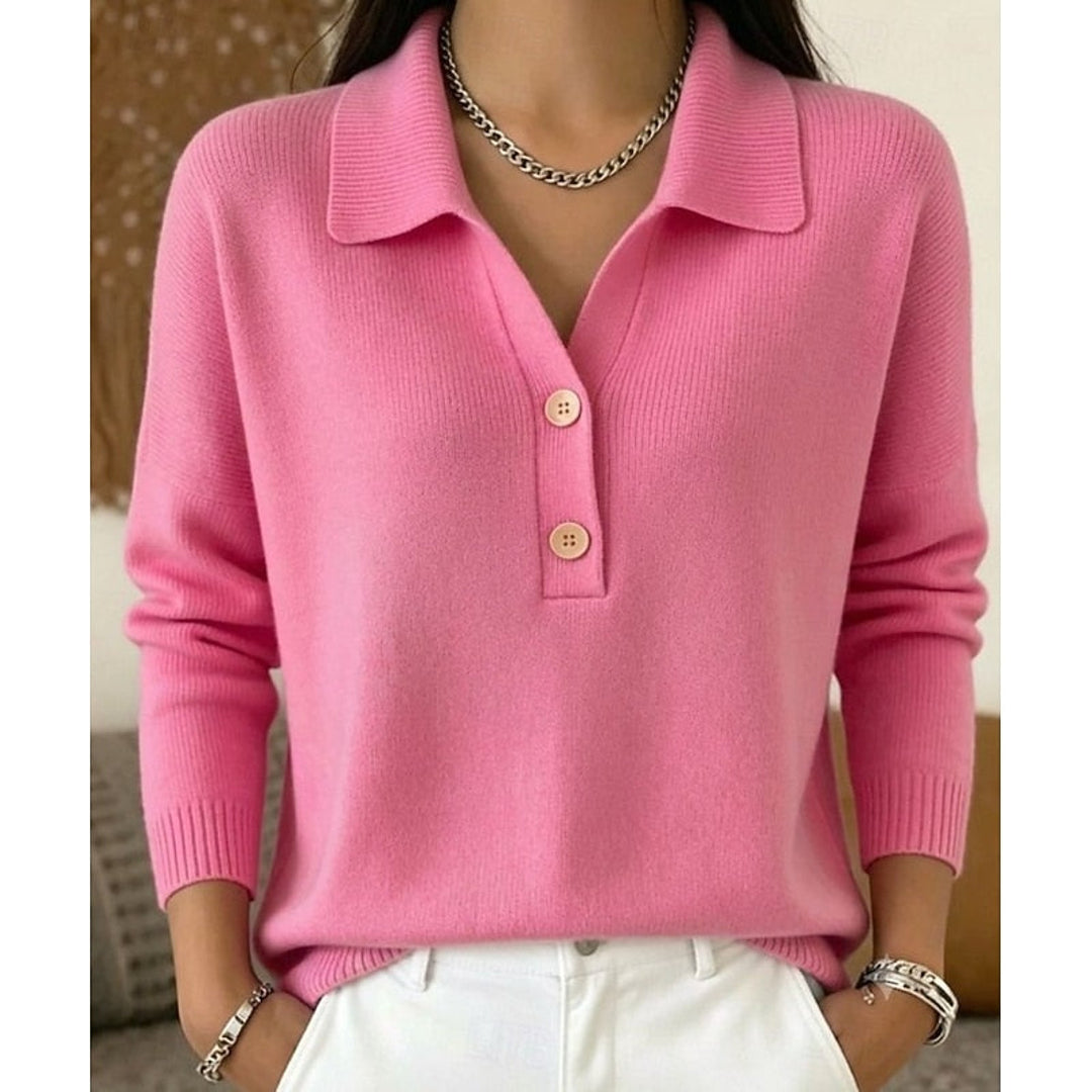 NOA | ELIZA WOMEN'S COLLARED BUTTON JUMPER